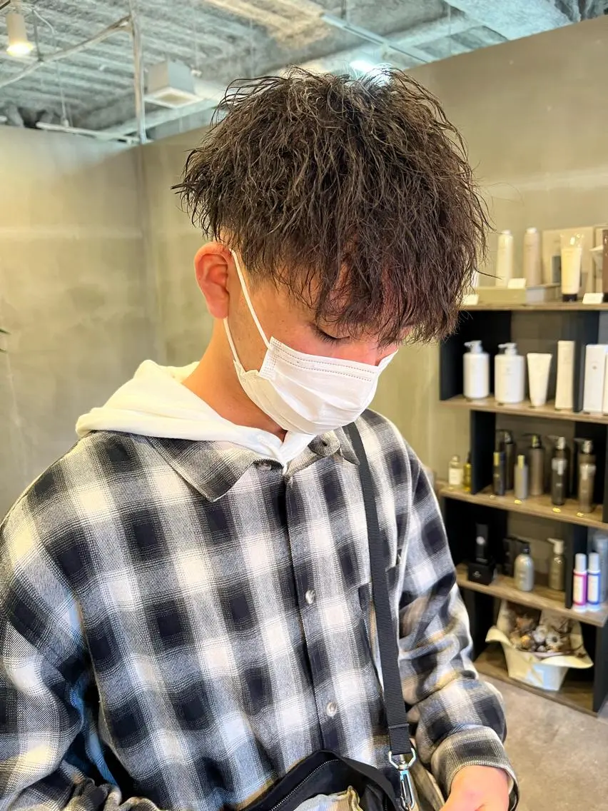 【メンズ限定】カット&ツイストパーマ&選べる香りアロマスパ💆‍♂️の写真