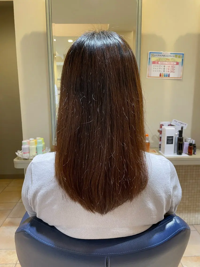 ロング しみず ちはるのヘアスタイル