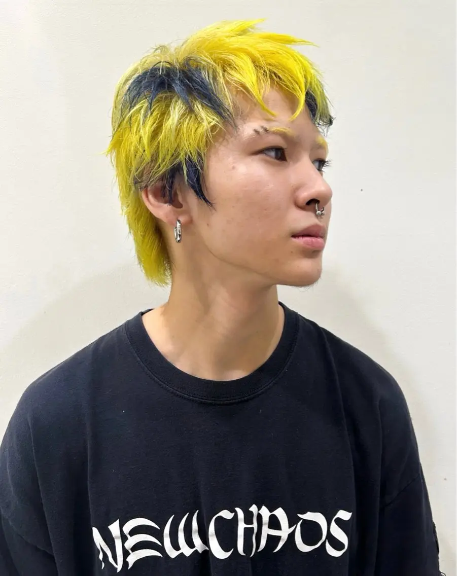 ショート カラー メンズ デザインカラー 相羽 佑哉のヘアスタイル
