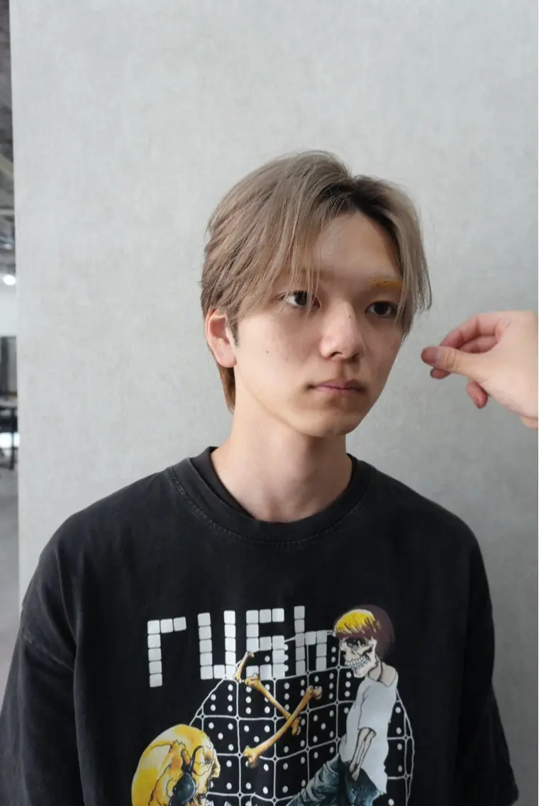 メンズ センターパート 鴨井 凛仁のヘアスタイル