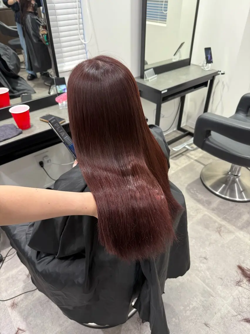 ロング カラー ヘアアレンジ ヘアカラー トリートメント ヘアセット 💗横浜美容室 💗HARUNAのヘアスタイル