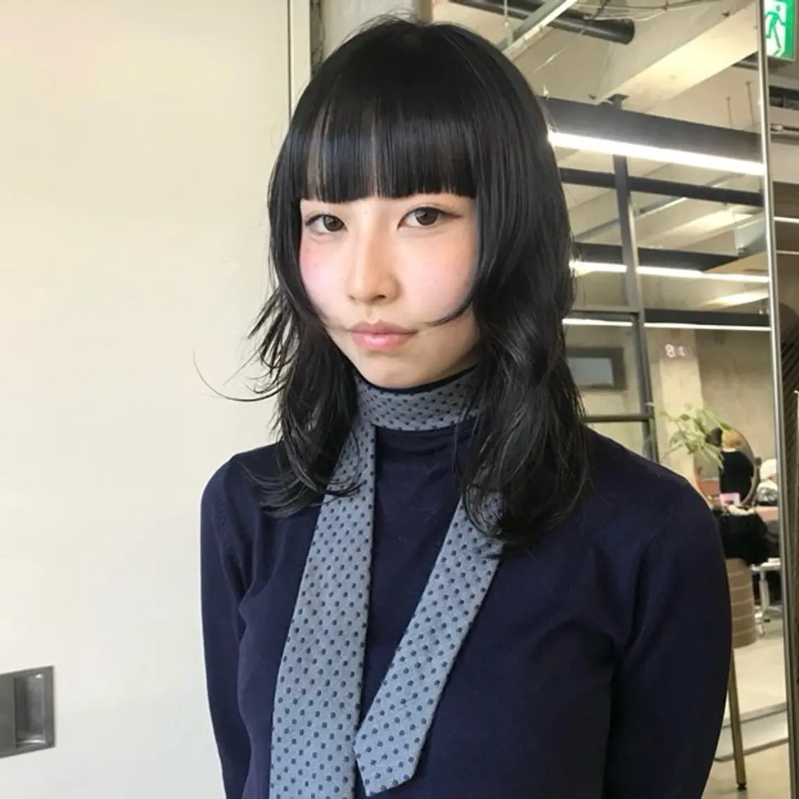 セミロング 伊藤ほのか/パーマ /酸性ストレートのヘアスタイル
