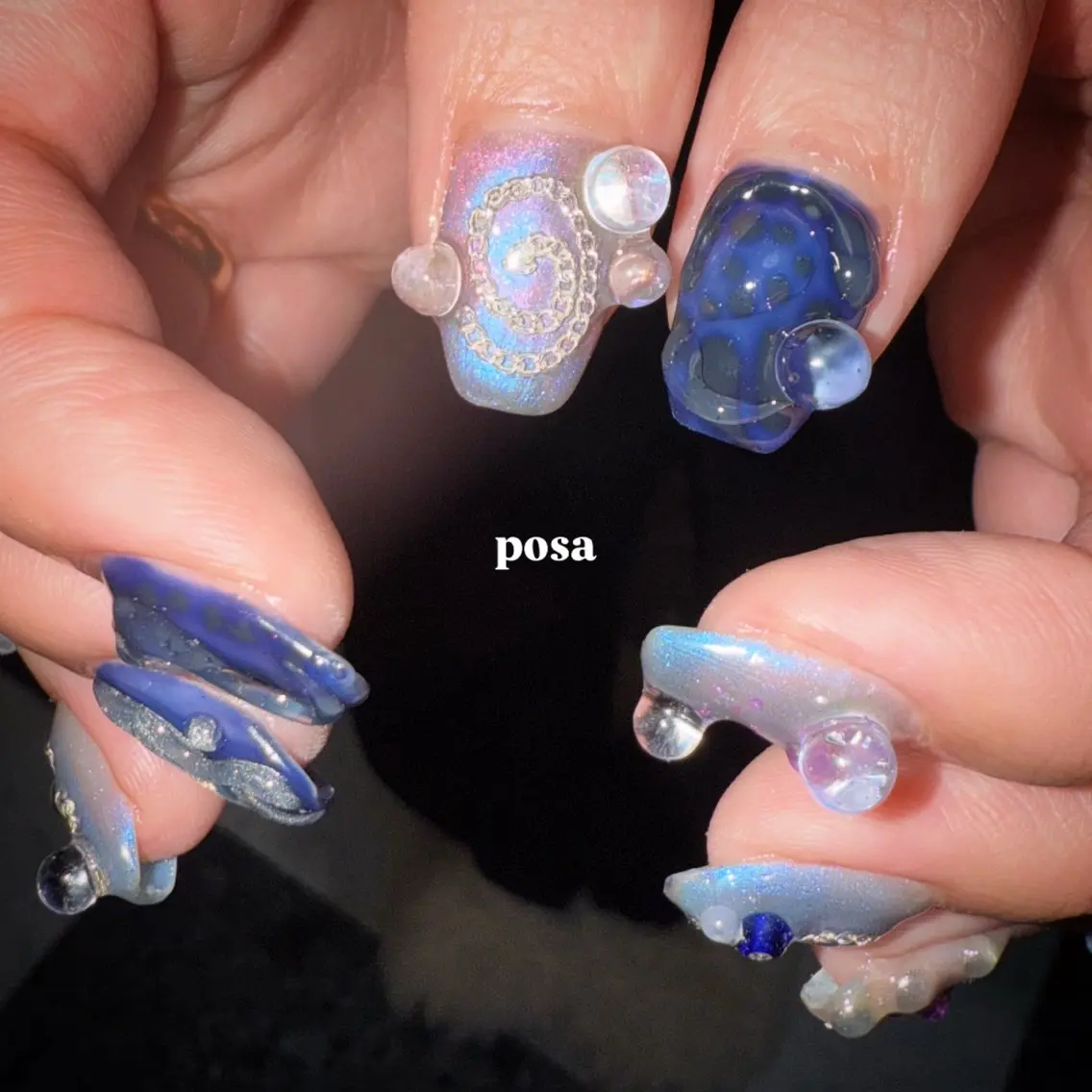 ネイル シンプルネイル ハンドネイル posa nail モエミのネイルデザイン