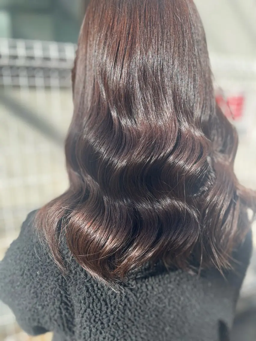 ロング カラー ブラウンカラー ラベンダーカラー ヘアカラー saaya💙 レイヤーカットのヘアスタイル