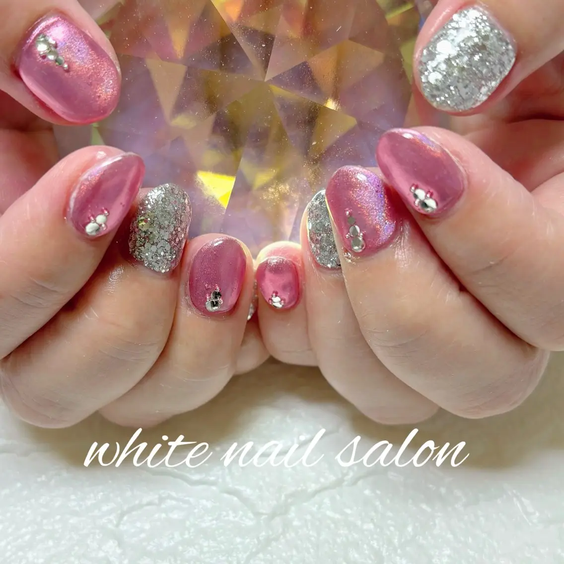 ネイル フットネイル 持ち込み ハンドネイル white nail salonのネイルデザイン