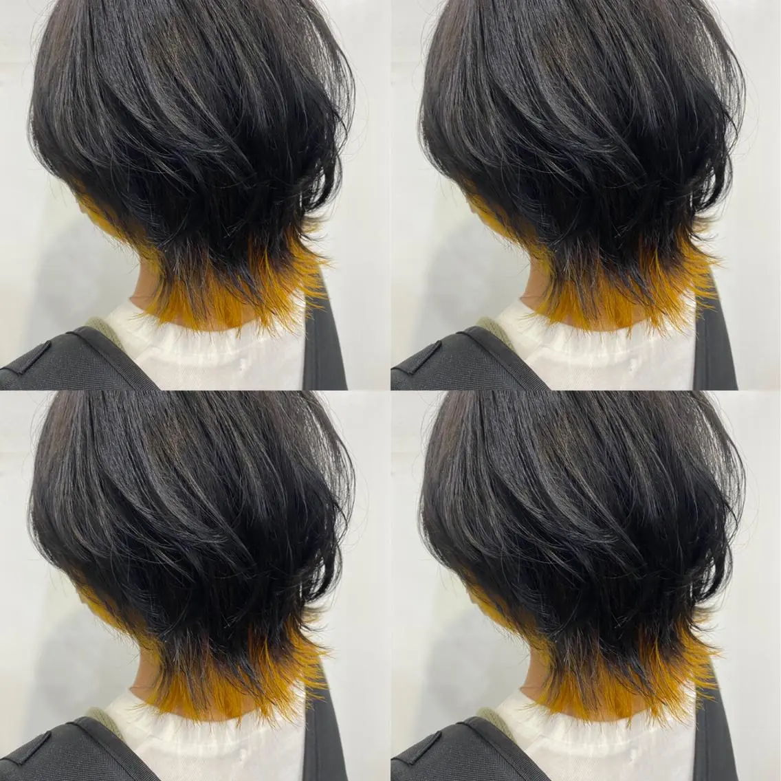 ショート イエローカラー Zina西新 井上貴幸のヘアスタイル