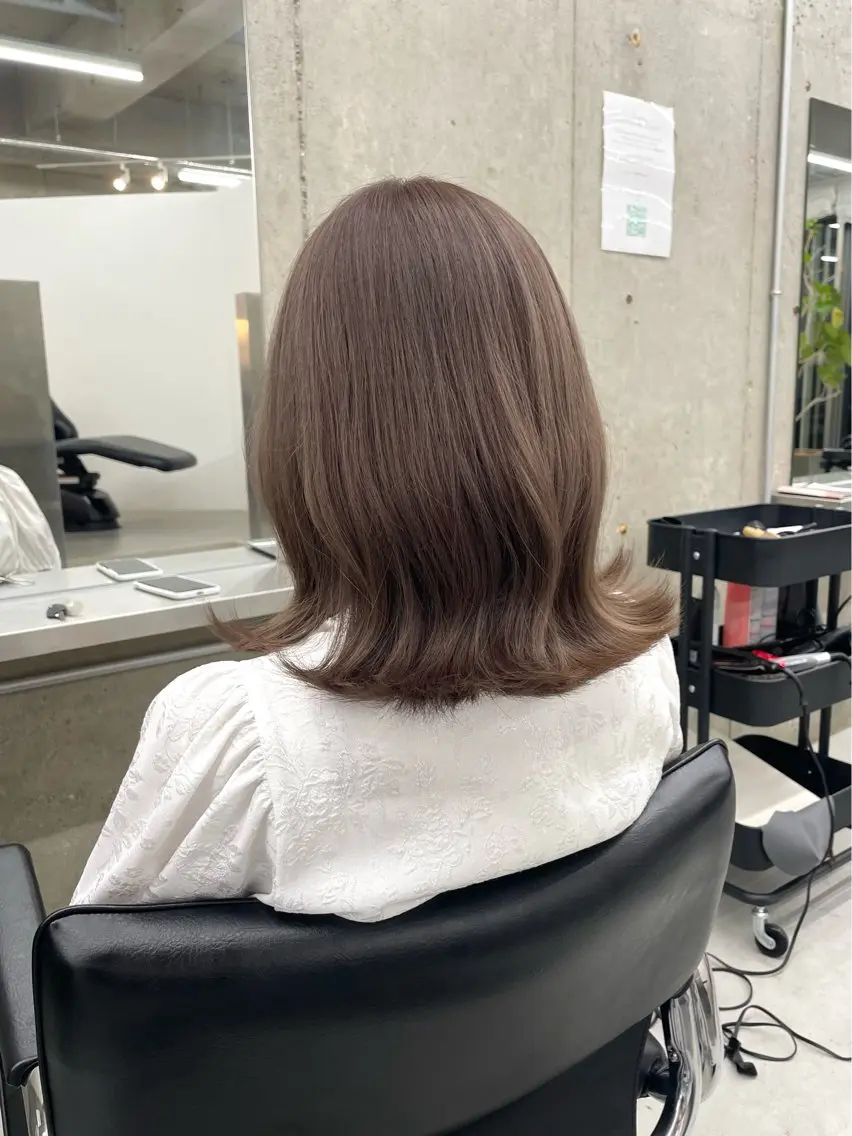 カラー カット ヘアカラー トリートメント RIN🎀レイヤー/ ボブ/オリーブカラーのヘアスタイル