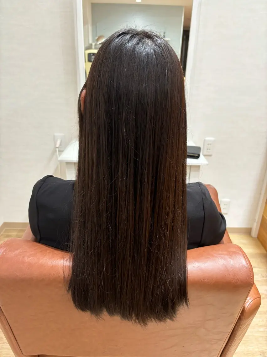 ロング カラー ベージュカラー ブラウンカラー Circus 石原愛里のヘアスタイル