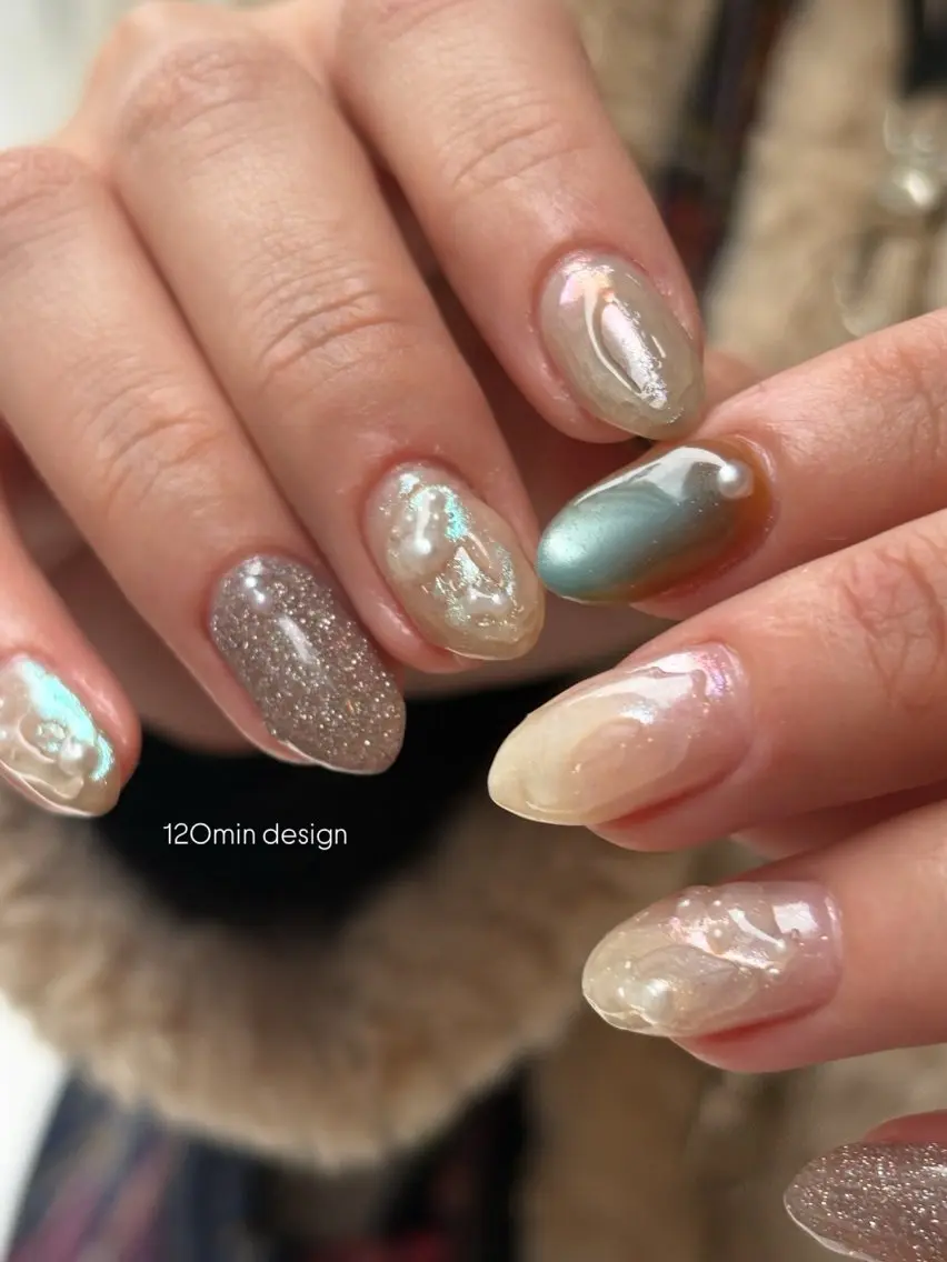 ネイル ハンドネイル 𝗿𝗶𝗰𝗼 ˎˊ˗のネイルデザイン