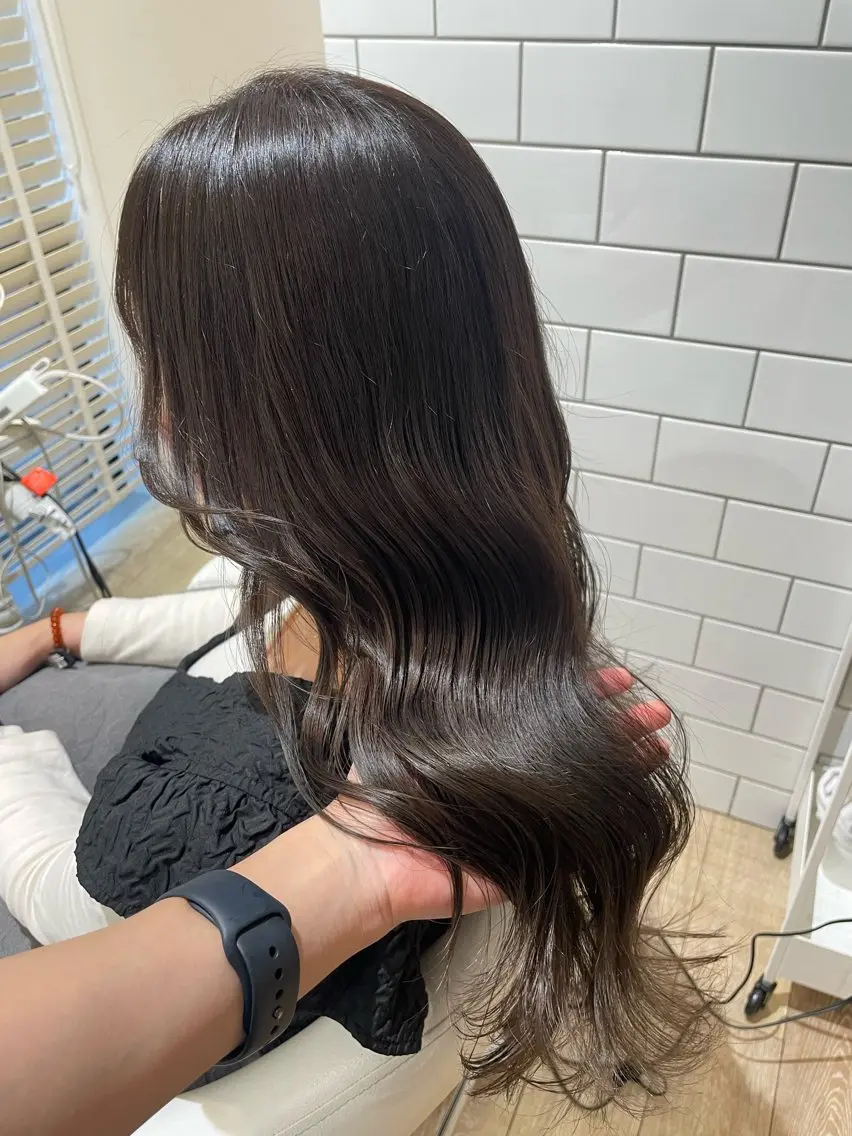 ミディアム カラー アッシュ ラベンダーカラー ラベンダーアッシュ ✨似合わせstyle ✨mei🦋のヘアスタイル