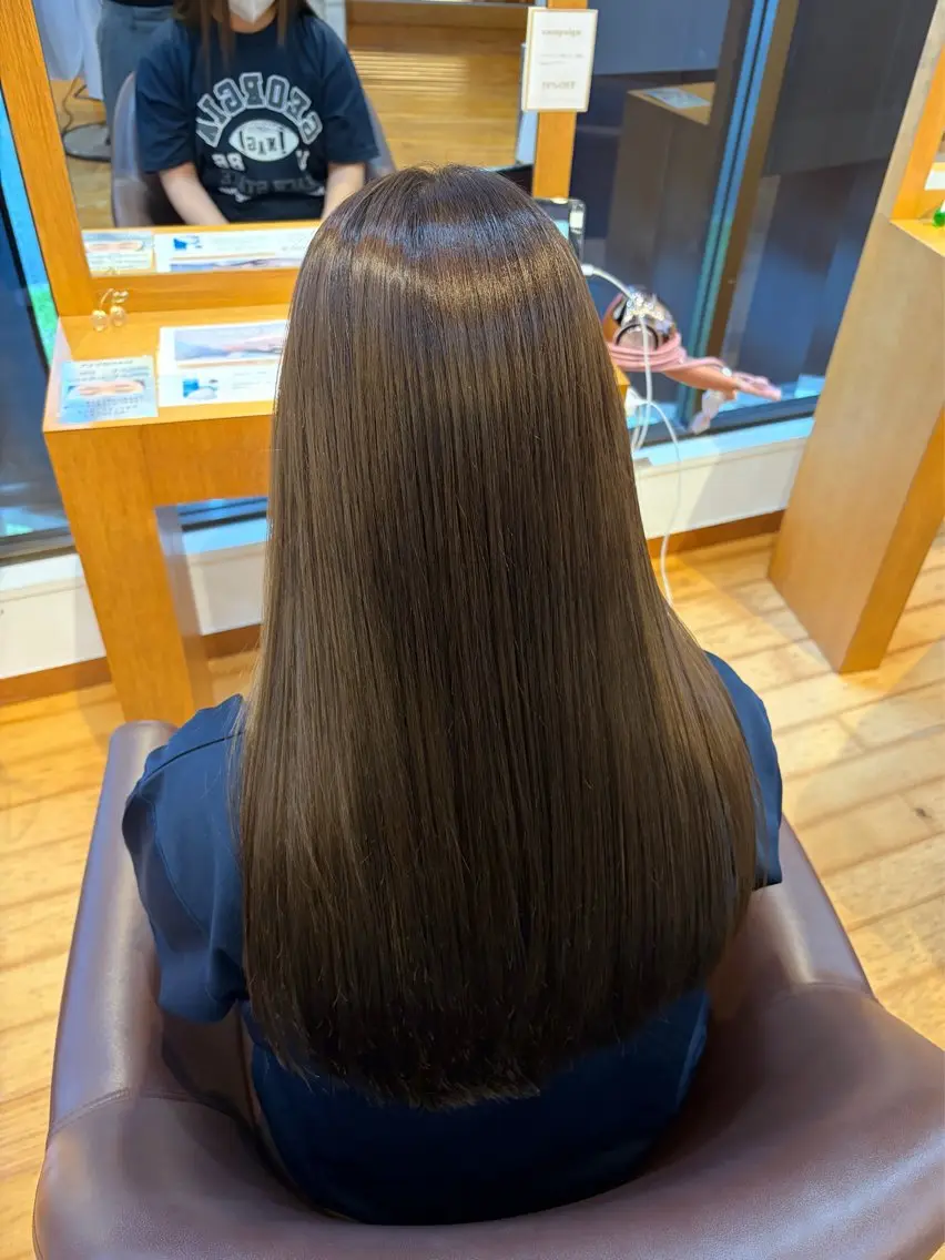 ロング カラー 透明感カラー ヘアカラー 安藤 美好/透明感カラーのヘアスタイル