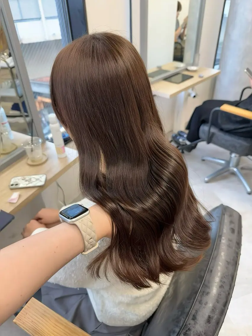 ロング カラー ヘアアレンジ ヘアカラー トリートメント Himawari♡ 柔らかいカラーのヘアスタイル