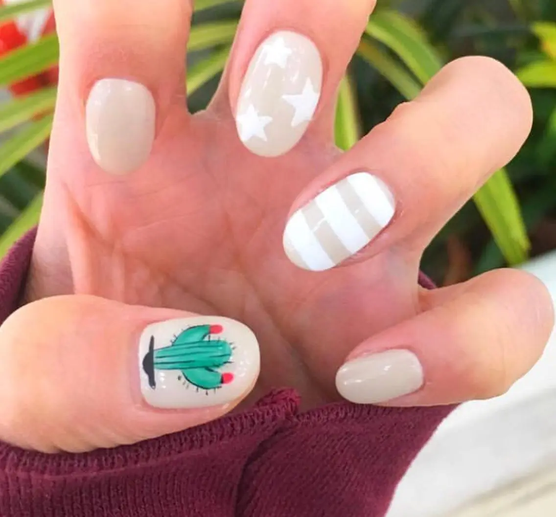 ネイル アートネイル ボーダー ハンドネイル Riz nailのネイルデザイン