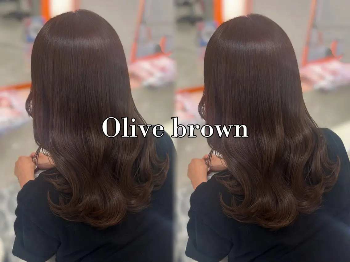 ミディアム カラー ヘアカラー トリートメント ベージュカラー/ 束感マツエク/ここなのヘアスタイル