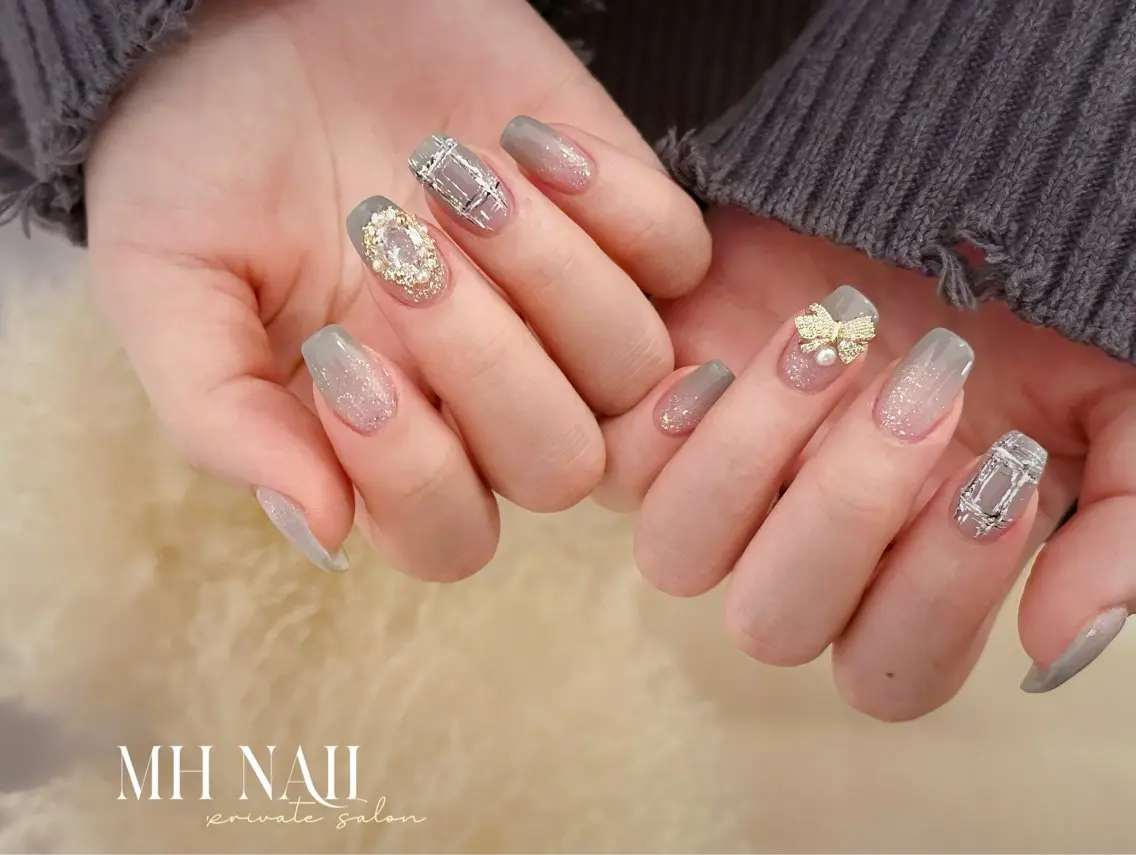ネイル フラッシュネイル グラデーション ハンドネイル MH Nailのネイルデザイン