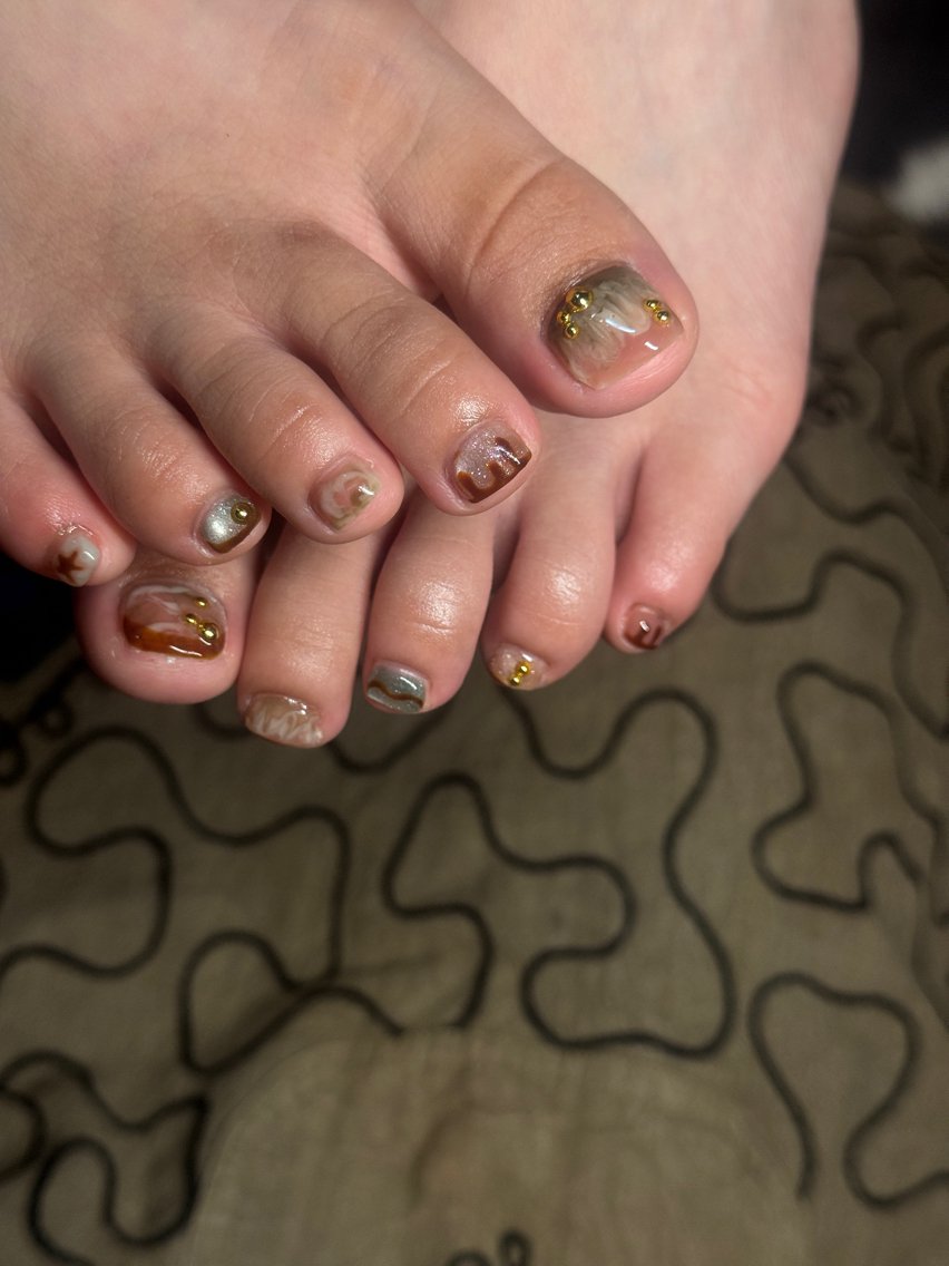 ネイル フットネイル Fuzzy nail ネイリスト:Fuuのネイルデザイン