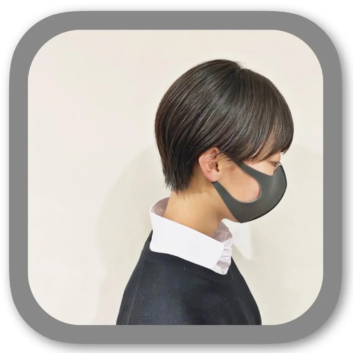 ショート アッシュ ボブ 髪質改善 レイヤーカット ショートヘア カット ショート〜ミディアム 喜多司のヘアスタイル
