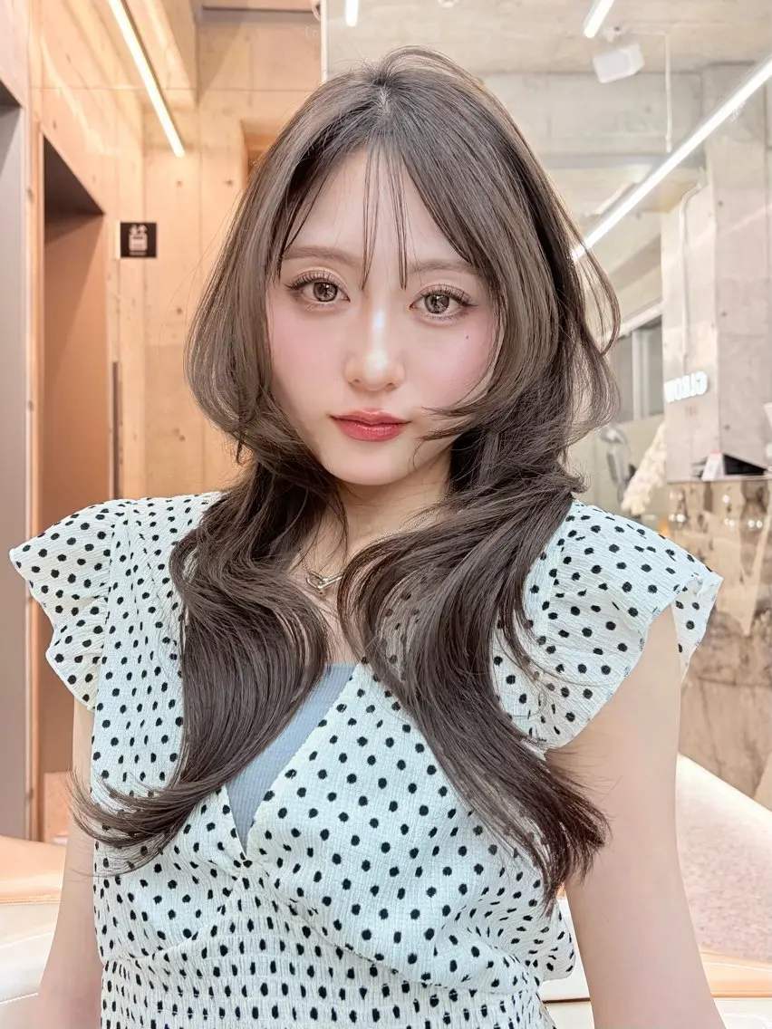 ロング カット ヘアカラー トリートメント 大宮🤍縮毛矯正 レイヤー🪽なるのヘアスタイル