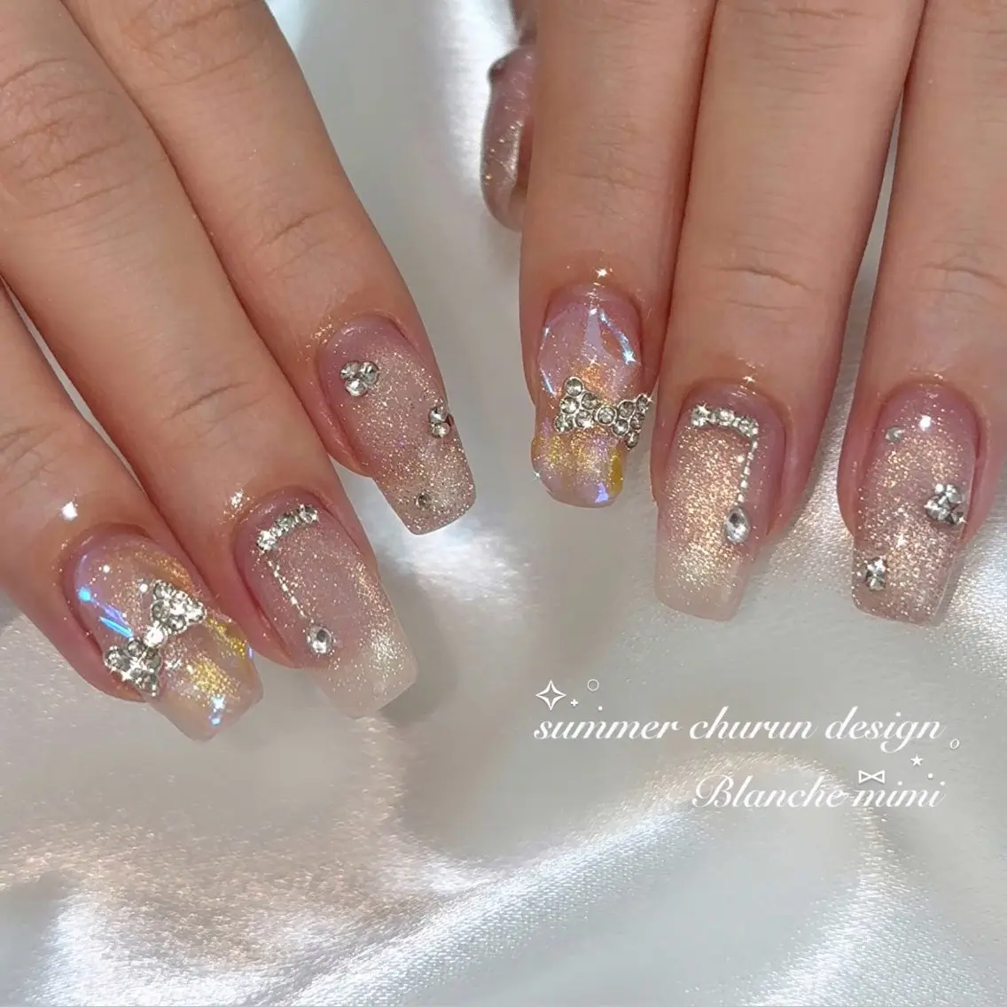 ネイル ハンドネイル Blanche mimi.u_aのネイルデザイン