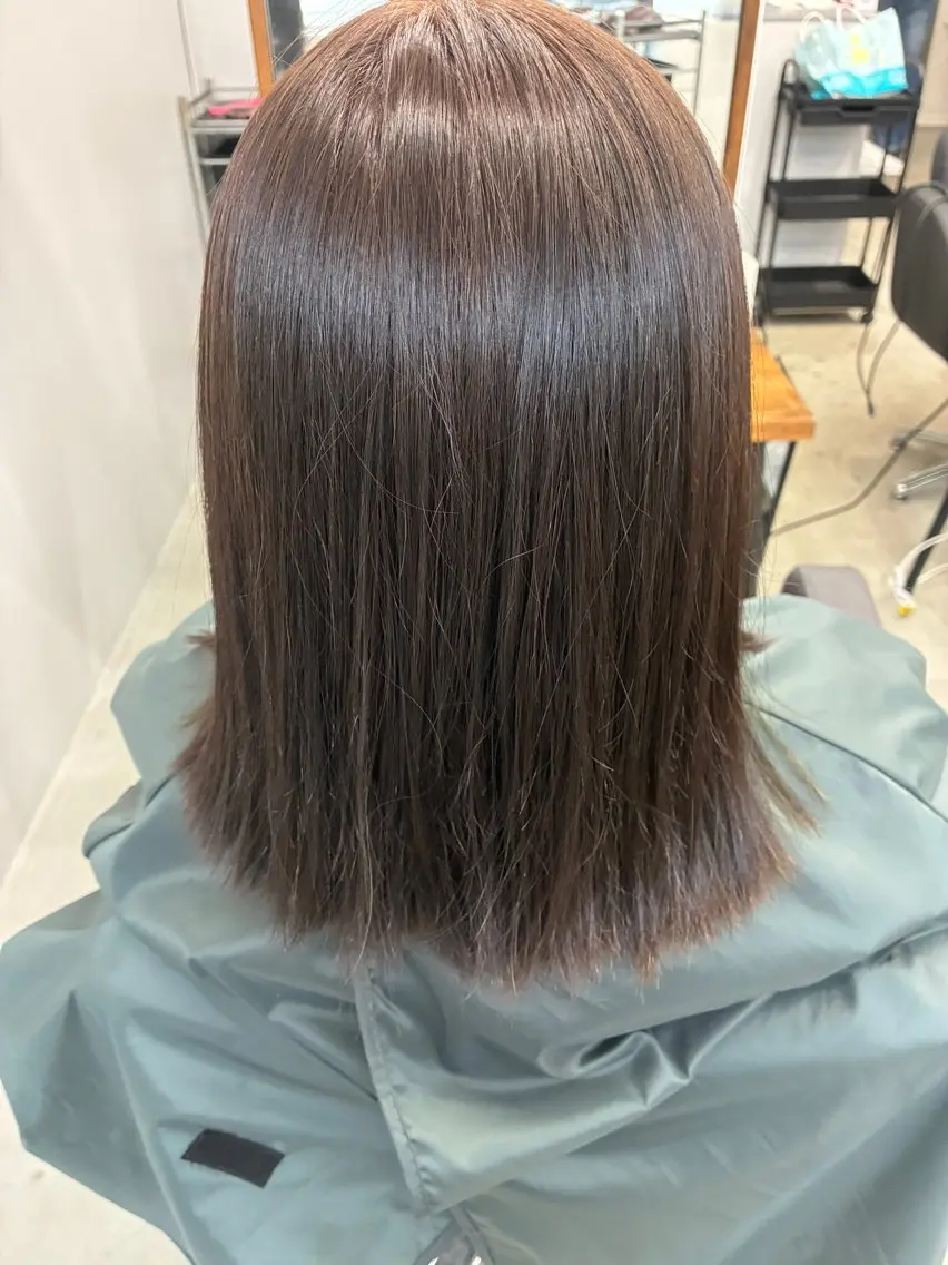 ミディアム カラー ベージュカラー かわごえ ゆうまのヘアスタイル