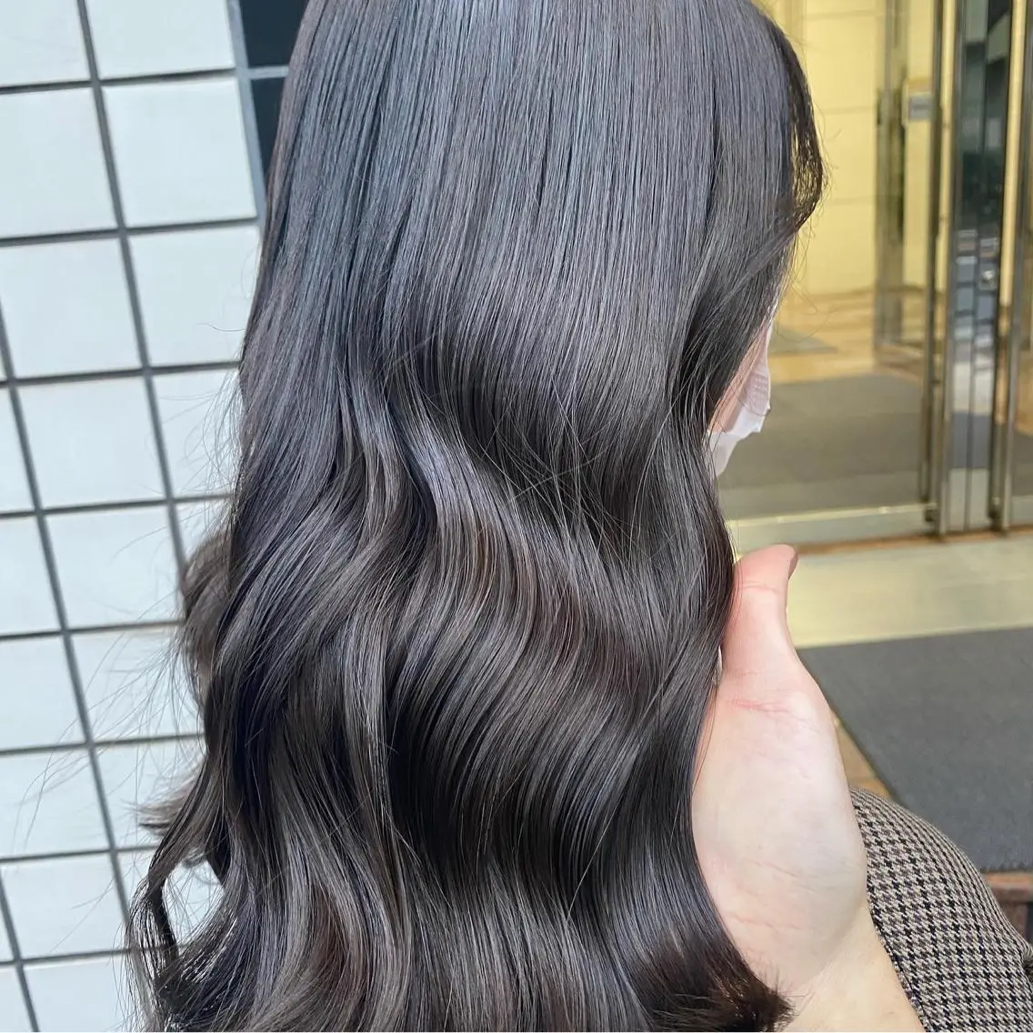 ロング カット ヘアカラー トリートメント 岩崎 昭憲のヘアスタイル