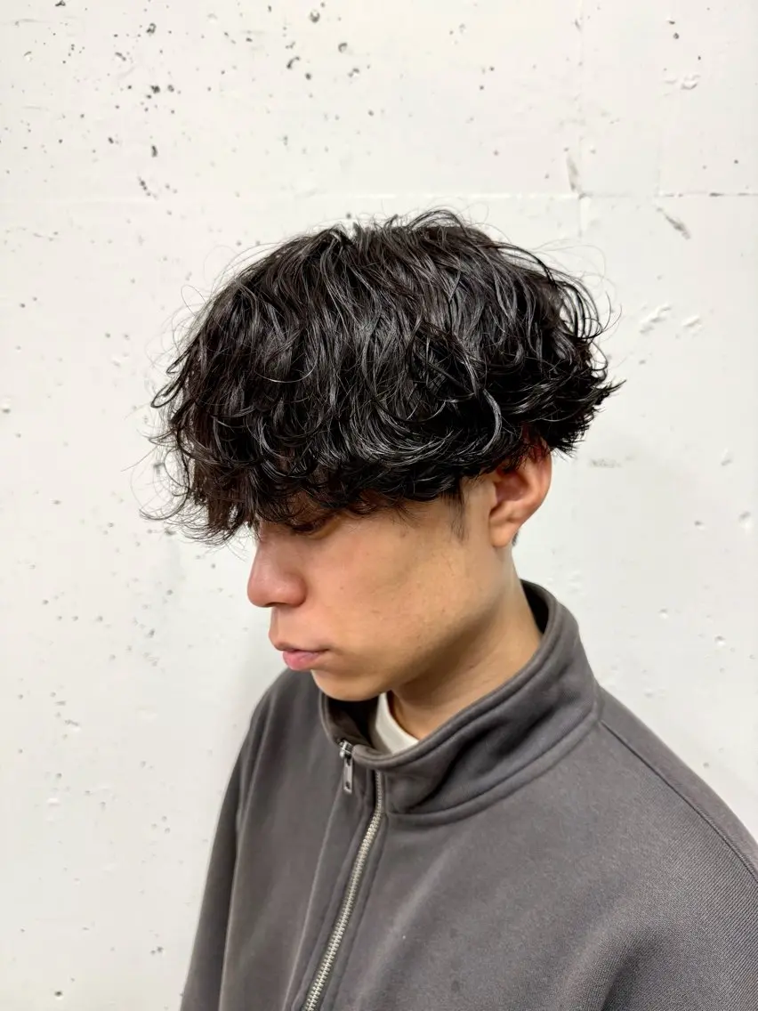 パーマ メンズ カット パーマ 立川メンズ特化/ パーマ職人/氣田瞬介のヘアスタイル