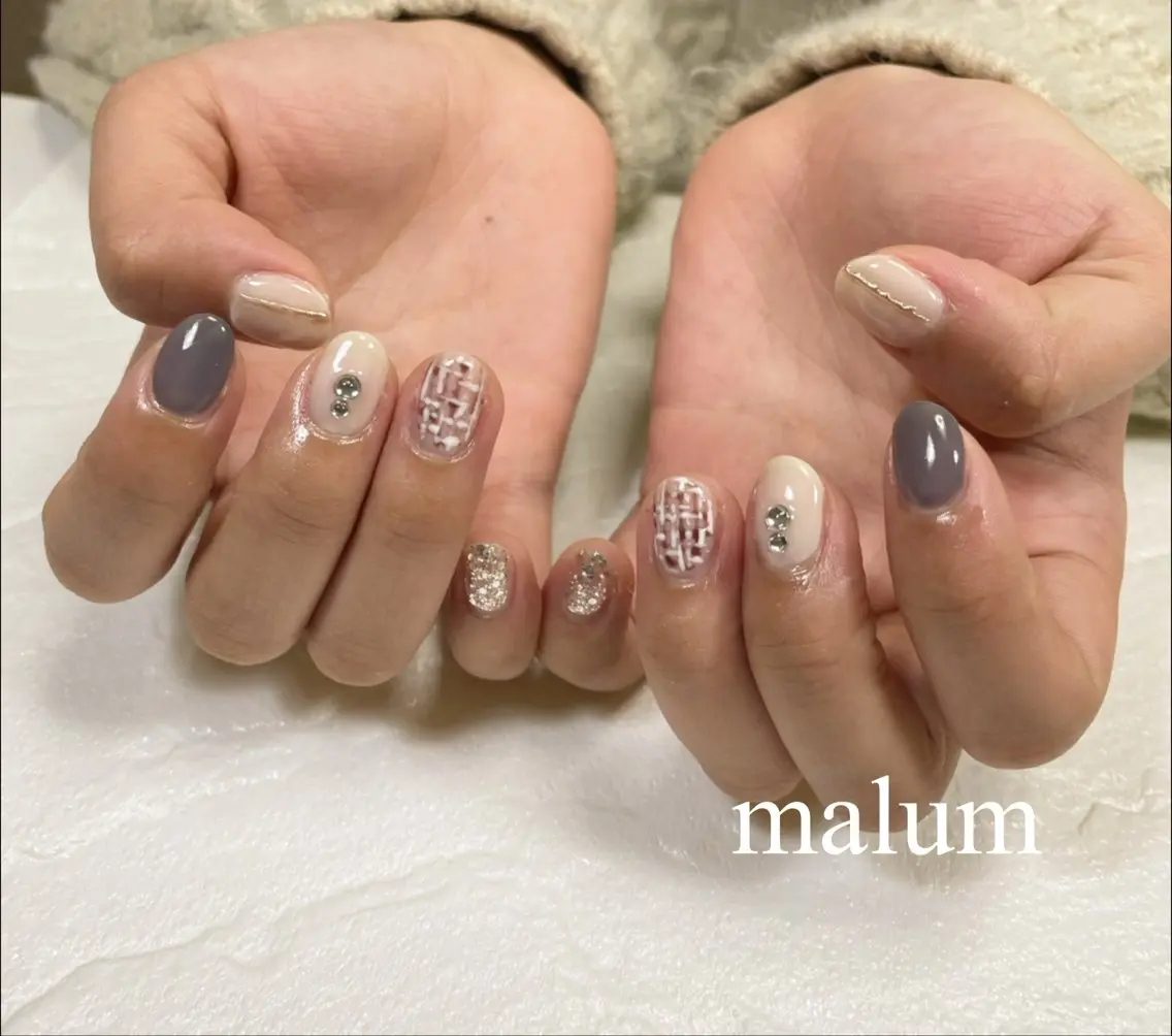 ネイル ハンドネイル malum nailのネイルデザイン