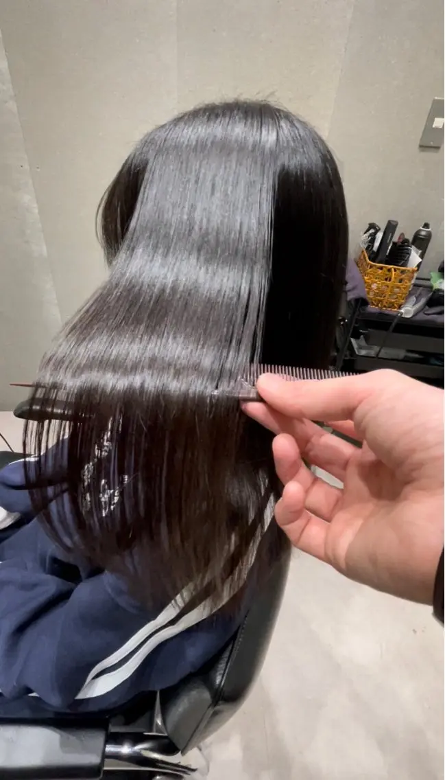 セミロング 髪質改善 トリートメント 髪質改善ヘアケア 艶髪特化/上田のヘアスタイル