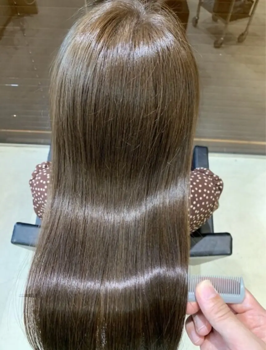 ロング 髪質改善 トリートメント トリートメント 琥珀🐯 似合わせカラーのヘアスタイル
