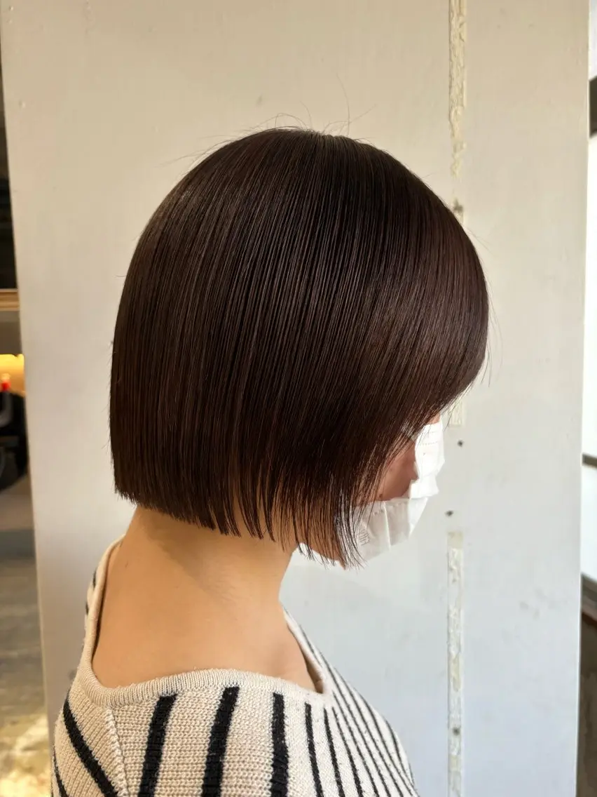 ショート カラー ブラウンカラー ボブ 似合わせカット カット ヘアカラー 玉置七海✨ ／透明感／髪質改善のヘアスタイル