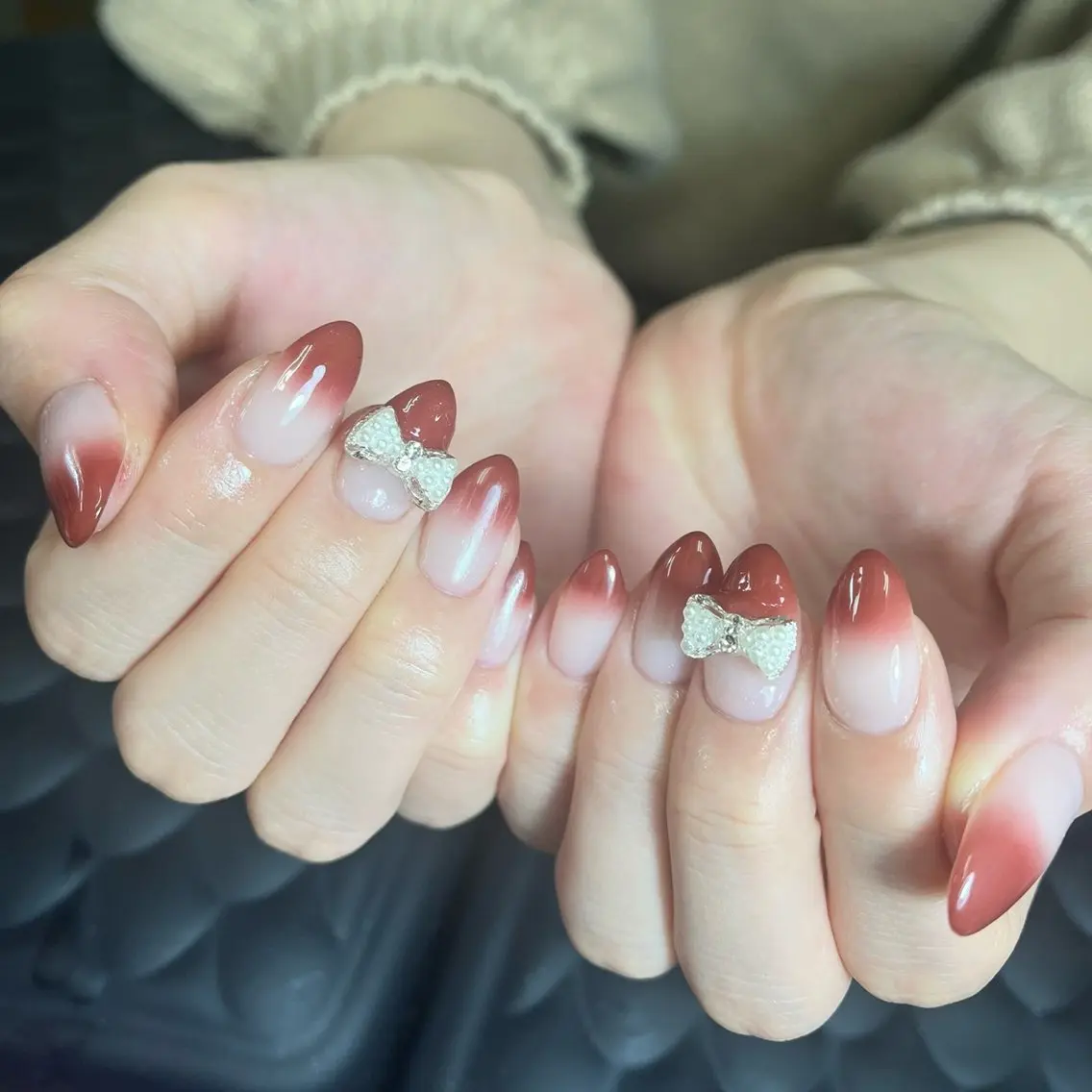 ネイル チークネイル 桜ネイル 長さ出し フットネイル ジェルネイル ハンドネイル Maika's nailのネイルデザイン
