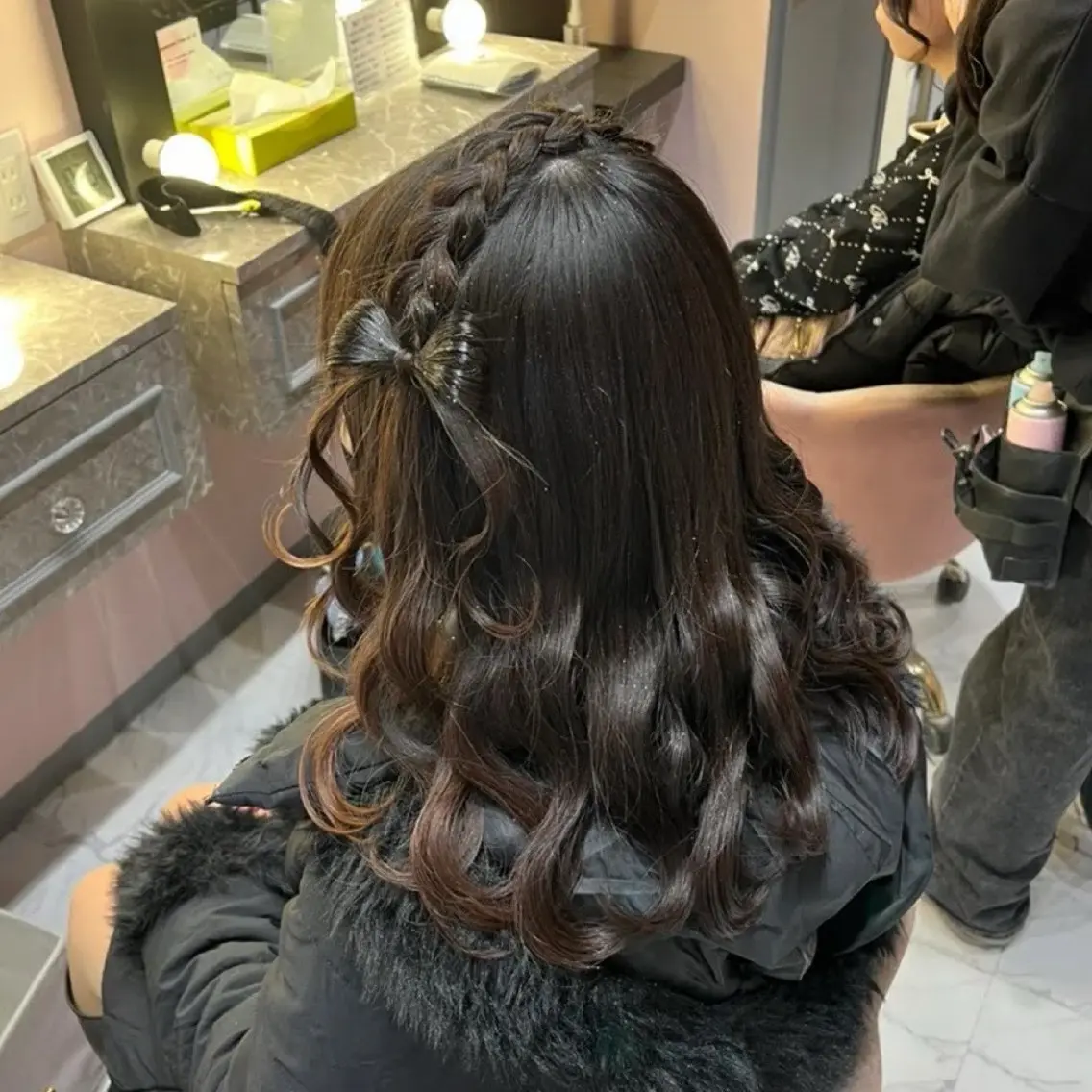 セミロング ヘアアレンジ カチューシャ ヘアセット MILD by 17 秋葉原 ‪♡みづき♡のヘアスタイル