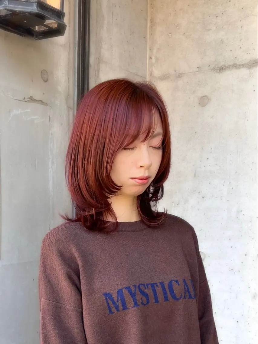 ミディアム ✅似合わせ レイヤーカット梅澤徹のヘアスタイル