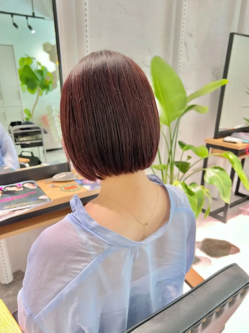 ショート カラー ヘアアレンジ ボブ 「sumi」 AMIのヘアスタイル