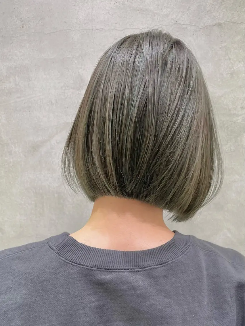ショート ボブ カット ヘアカラー トリートメント 本田 奈穂美のヘアスタイル