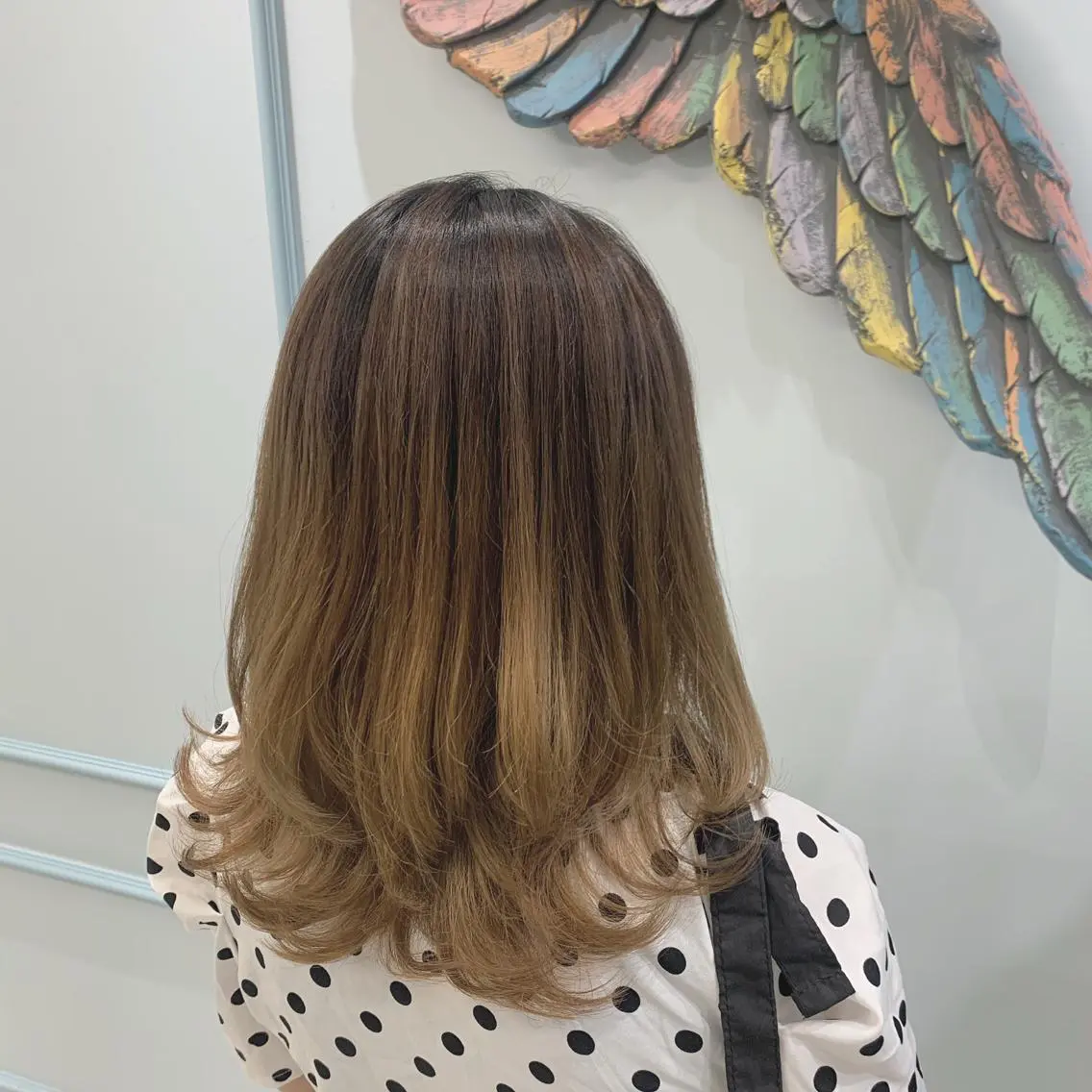ミディアム レイヤーカット カット 蓼沼 由莉のヘアスタイル
