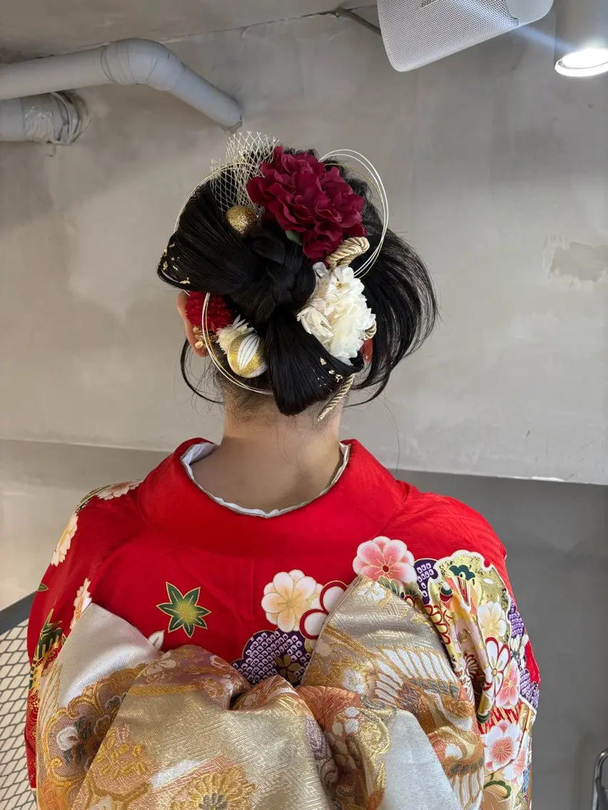 卒業式袴着付け+ヘアセットの写真