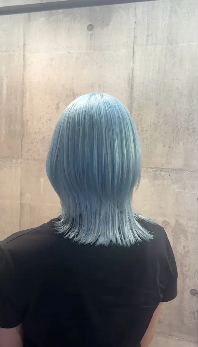 エフェクトブリーチ1回+オンカラー+髪質改善処理🔥の写真