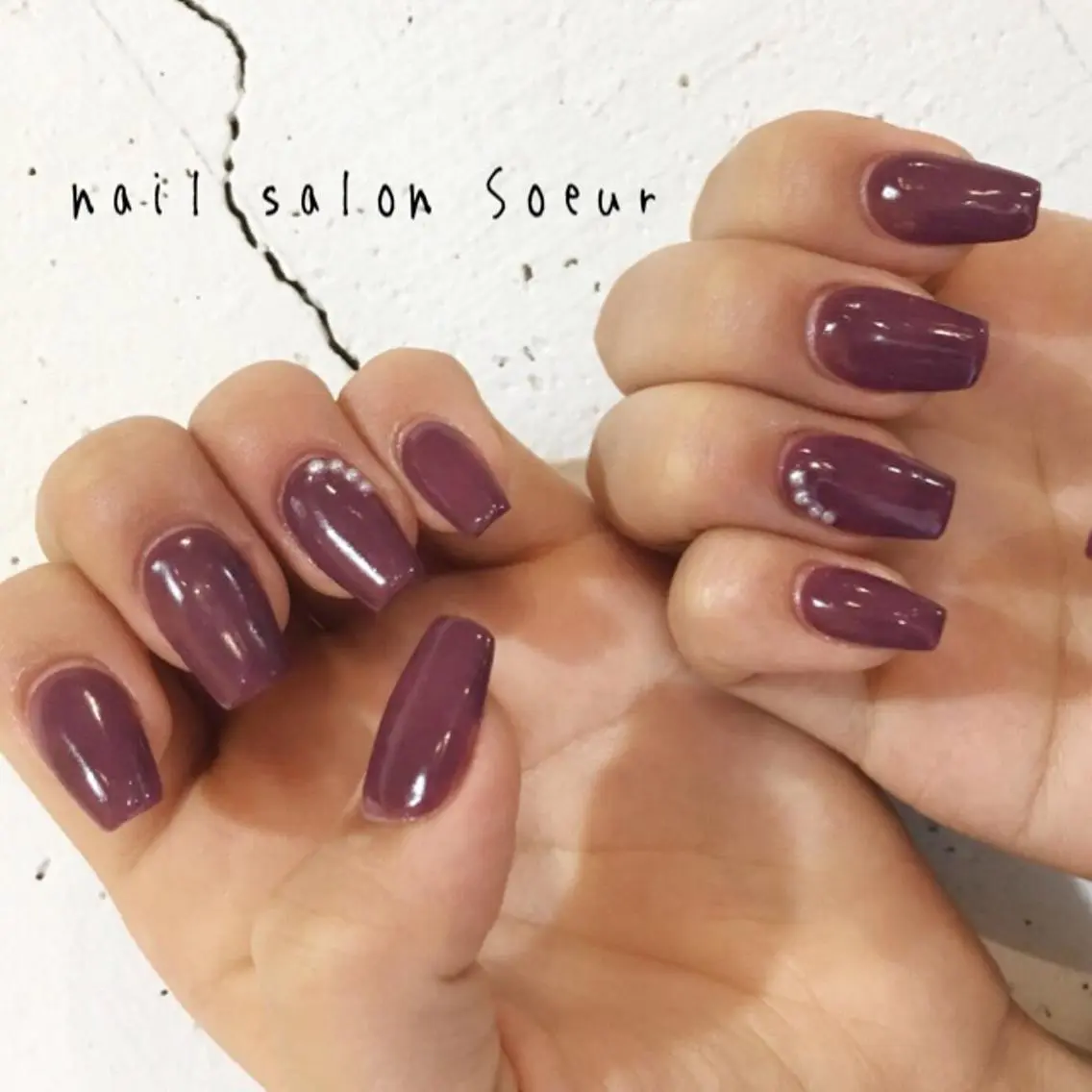 ネイル クリアネイル ジェルネイル ラメ(グリッター) ワンカラーネイル スカルプネイル nail salon Soeurのネイルデザイン