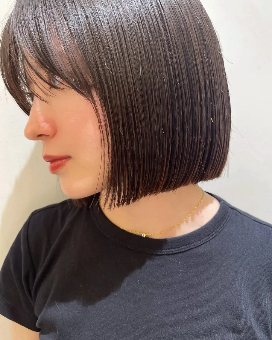 ミディアム ボブ イシバシ ミナミのヘアスタイル