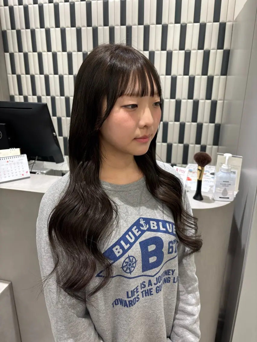 ロング カラー カット ヘアカラー トリートメント 望 吹のヘアスタイル