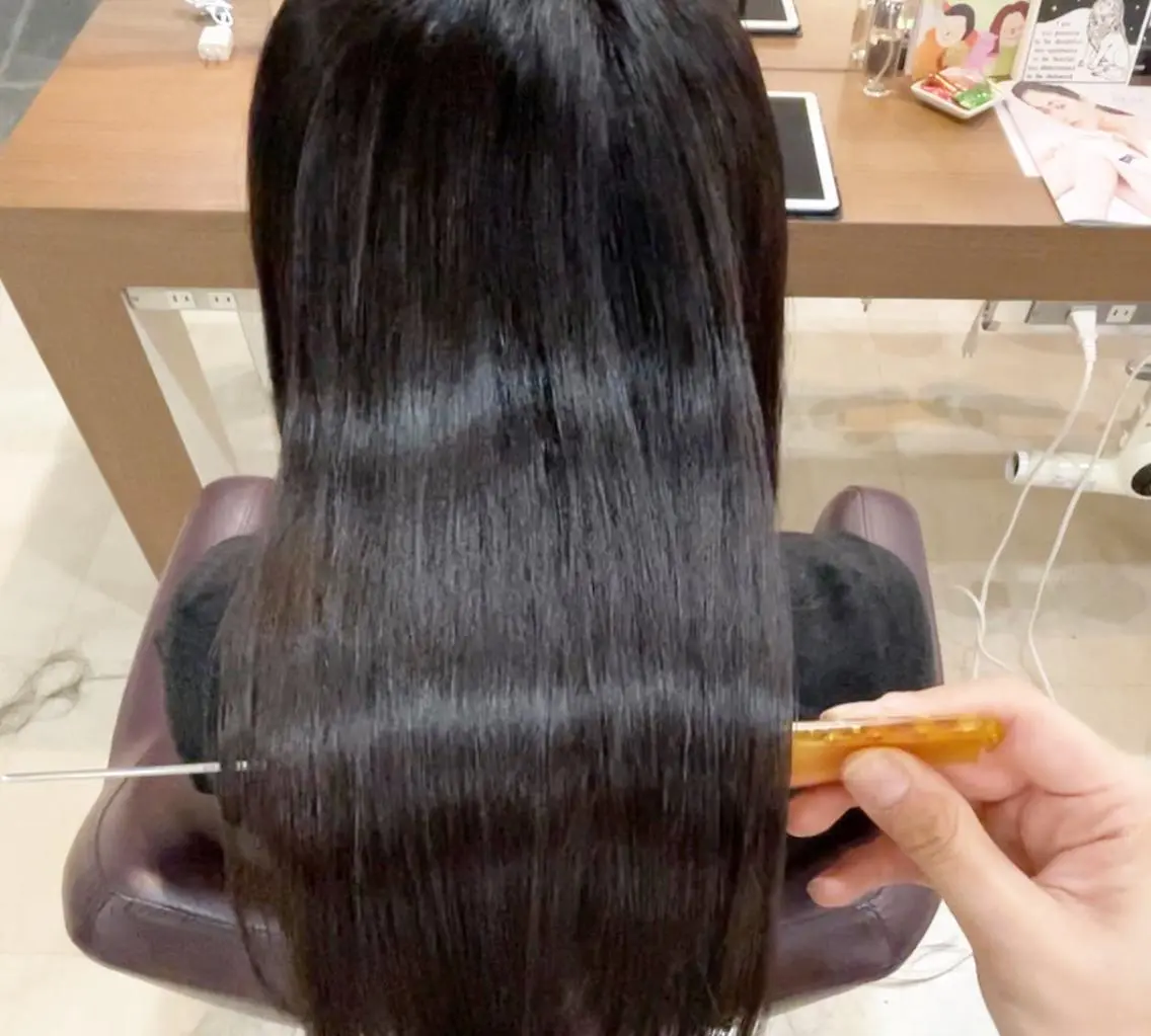 パーマ 酸性ストレート ストレートパーマ SOL .✂︎ 松永李帆のヘアスタイル