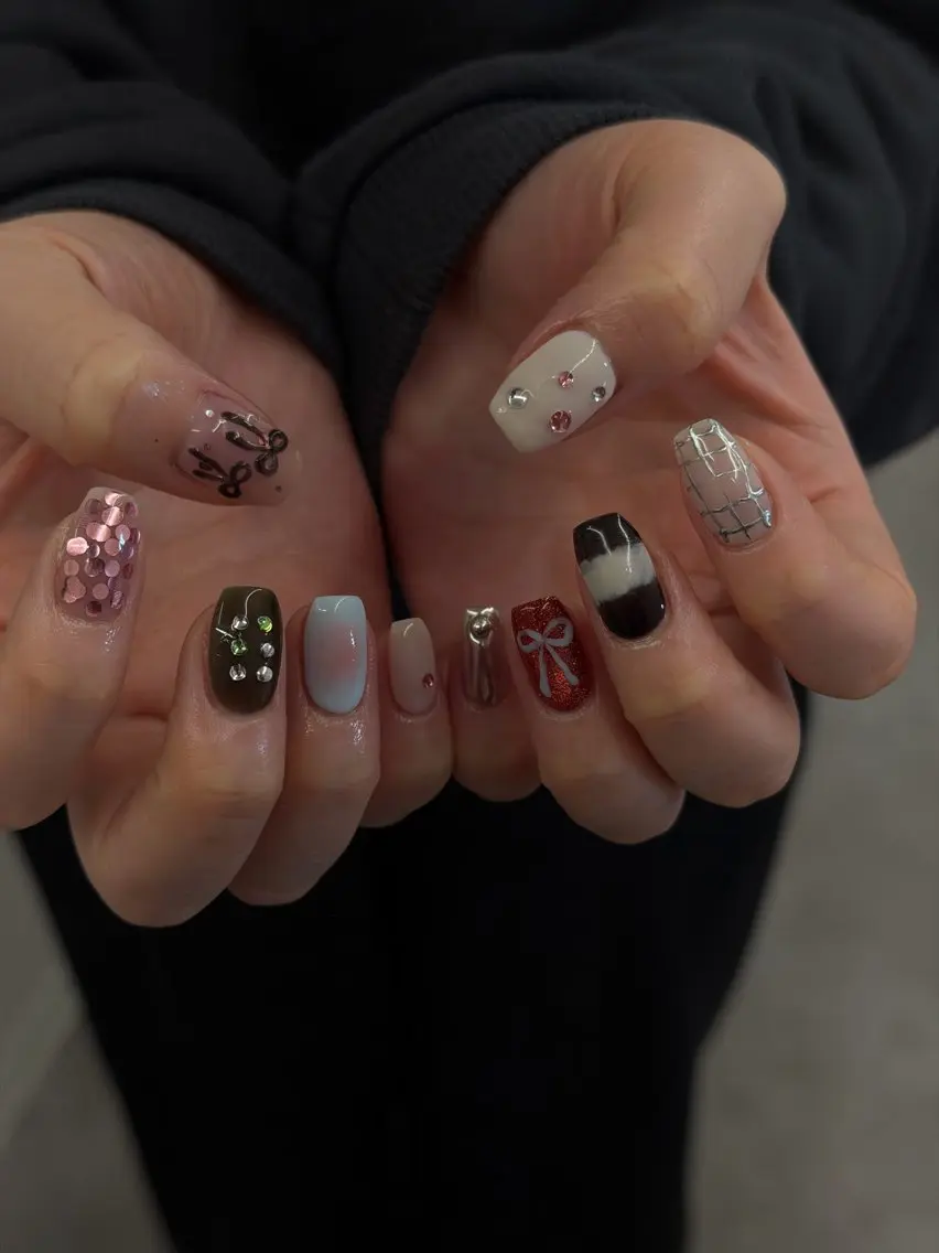 ネイル ジェルネイル マグネットネイル ニュアンスネイル パラジェル ピンク ハンドネイル ハンドケア Bana_ Nailのネイルデザイン