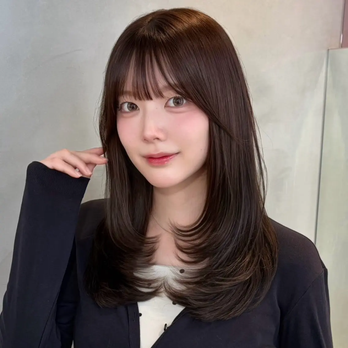 セミロング 浦和　美髪✨ 縮毛矯正💎ジュエリのヘアスタイル