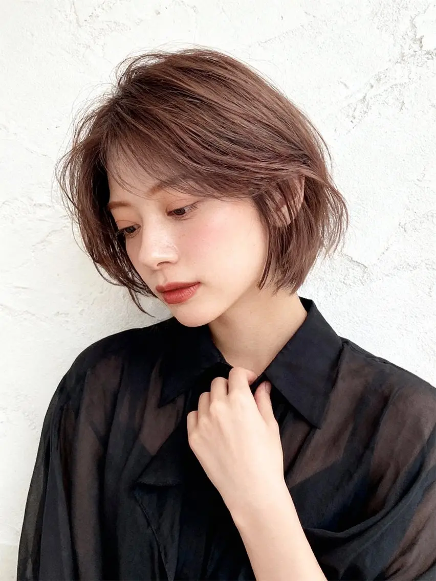 ショート ヘアカラー トリートメント 🌟髪質改善と艶 ✨相場つかさのヘアスタイル