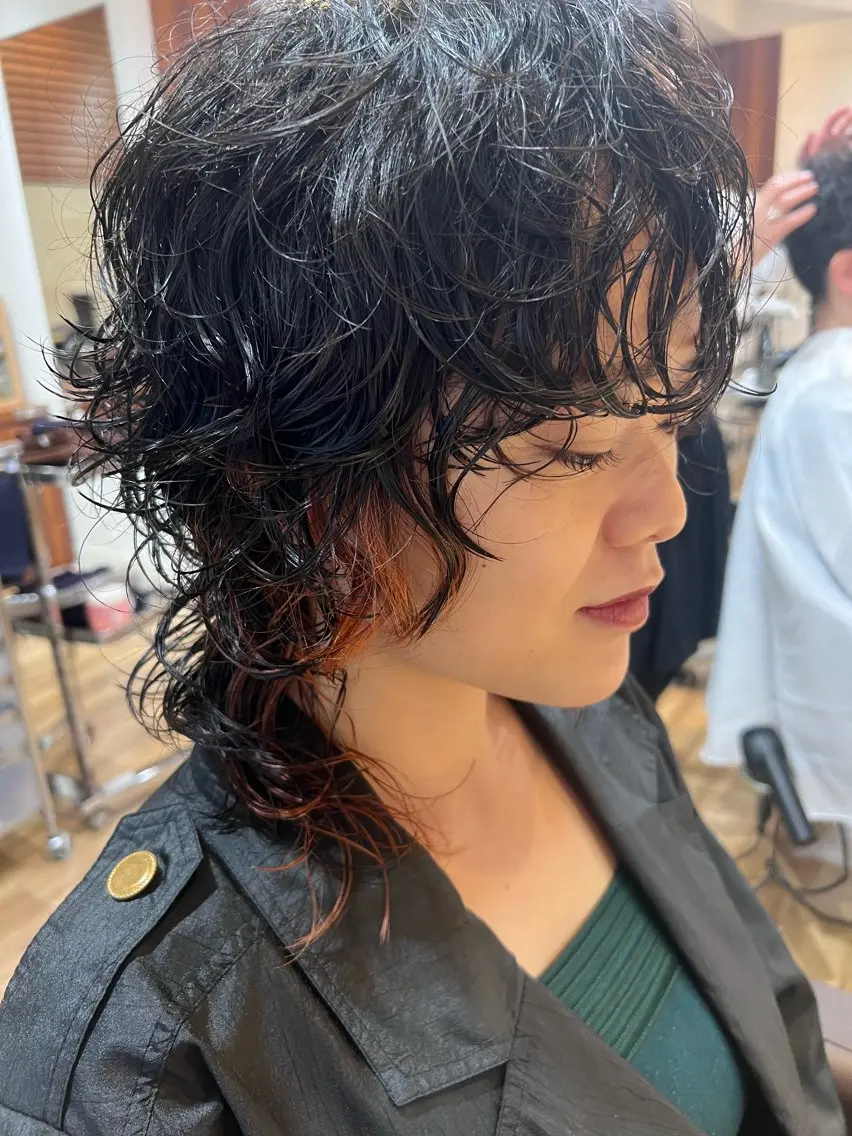 平日限定⭐️カット💇‍♀️カラー🩵パーマ イメチェンコースの写真