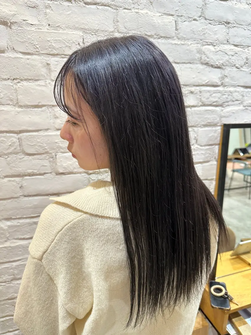 🍄minimo限定クーポン🍄似合わせカット＋コスメストレート＋超音波ケアトリートメントの写真