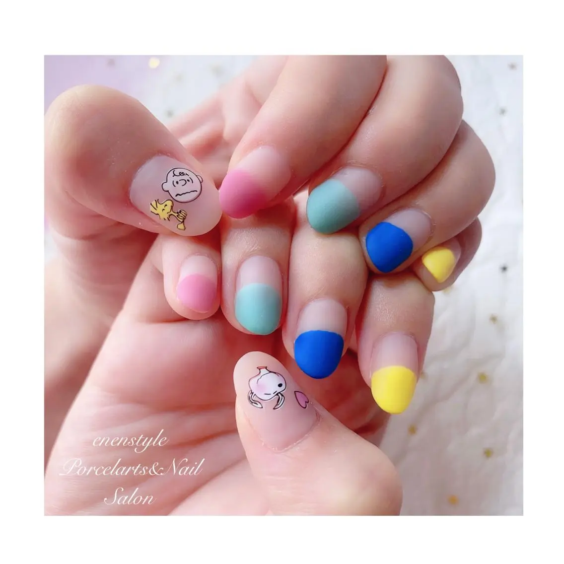 ミディアム ネイル ジェルネイル ニュアンスネイル オフィスネイル ワンカラーネイル パラジェル ハンドネイル 🐾enen style 🐾のネイルデザイン