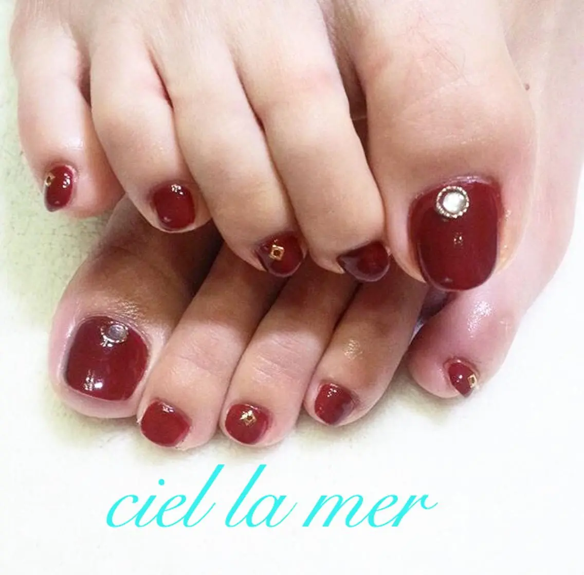 ネイル ハンドネイル フットネイル ciel la merのネイルデザイン