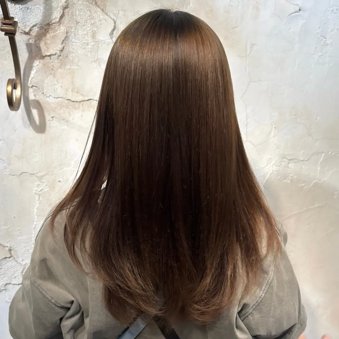セミロング レイヤーカット 縮毛矯正 ナチュラルカラー 🪄🧸✨れなのヘアスタイル